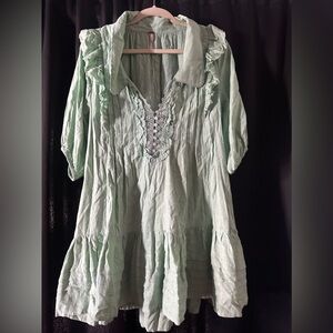 Light green summer dress